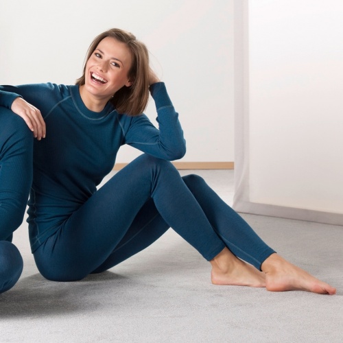 Women's Sporty Leggings in Wool and Silk Women's Sporty Leggings in Wool and Silk