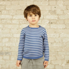 Simple Striped Danish Merino Wool Top Simple Striped Danish Merino Wool Top