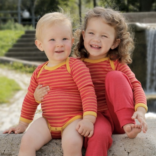 Fine Organic Merino Baby-Body, Machine-Washable Fine Organic Merino Baby-Body, Machine-Washable