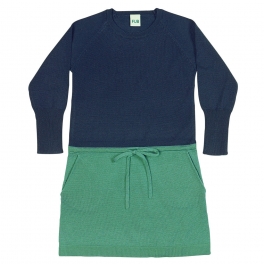 Block Dress in Extra Fine Merino Wool Block Dress in Extra Fine Merino Wool
