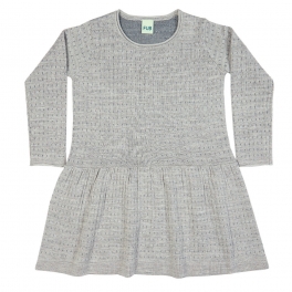 Dot Jacquard Dress in Pure Merino Wool by FUB Dot Jacquard Dress in Pure Merino Wool by FUB