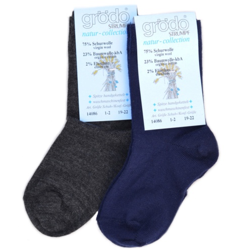 2-Pack Children's Fine Machine-Washable Wool Rich Socks 2-Pack Children's Fine Machine-Washable Wool Rich Socks