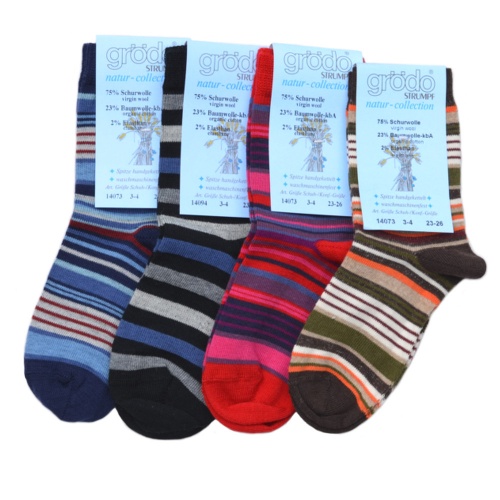 2-Pack Stripy Machine-Washable Wool Rich Socks 2-Pack Stripy Machine-Washable Wool Rich Socks
