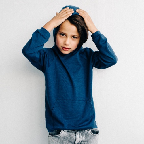 Hooded Jumper in Supersoft NZ Merino Wool Hooded Jumper in Supersoft NZ Merino Wool