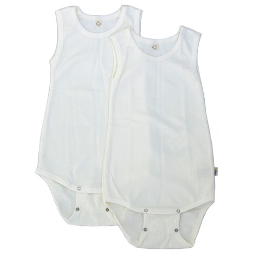 2-Pack Sleeveless Organic Cotton Baby Body 2-Pack Sleeveless Organic Cotton Baby Body