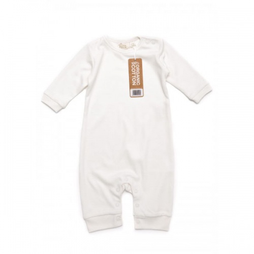 Long Sleeve Playsuit in Fairtrade Organic Cotton Long Sleeve Playsuit in Fairtrade Organic Cotton