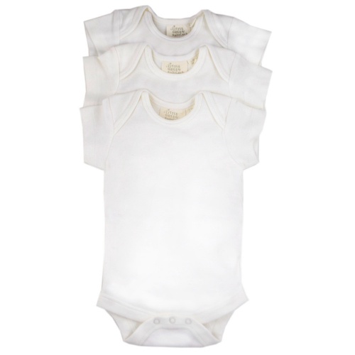 3-Pack Short Sleeve Baby-Body in Fairtrade Organic Cotton 3-Pack Short Sleeve Baby-Body in Fairtrade Organic Cotton