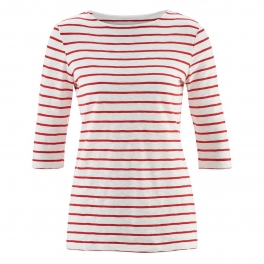 Women's Boat-Neck Top in Pure Organic Cotton Women's Boat-Neck Top in Pure Organic Cotton