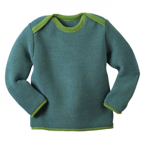 Baby Jumper in Organic Merino Wool Melange Baby Jumper in Organic Merino Wool Melange