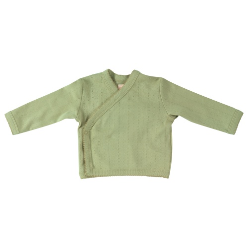 Pointelle Kimono Jacket in Organic Cotton Pointelle Kimono Jacket in Organic Cotton