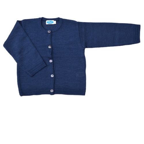 Medium Knit Cardigan In Wool and Silk Medium Knit Cardigan In Wool and Silk