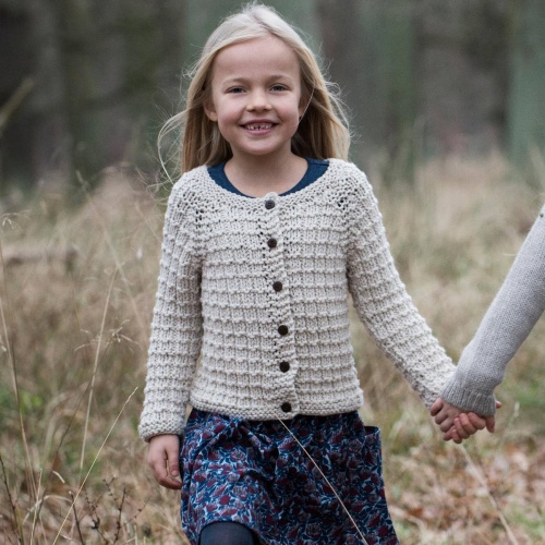 Children's Hand-knitted Llama Cardigan Children's Hand-knitted Llama Cardigan