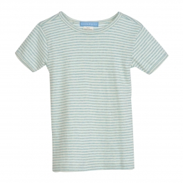 Stripy Short-Sleeve Tee in Soft Organic Cotton Stripy Short-Sleeve Tee in Soft Organic Cotton