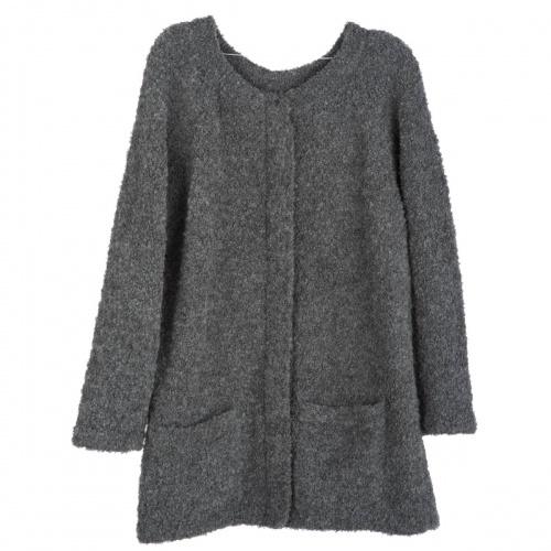 Women's long Cardigan in Organic Alpaca Boucle Women's long Cardigan in Organic Alpaca Boucle