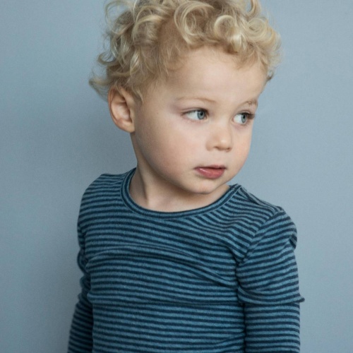 Slim Stripe Long-Sleeve Tee in Organic Cotton Slim Stripe Long-Sleeve Tee in Organic Cotton