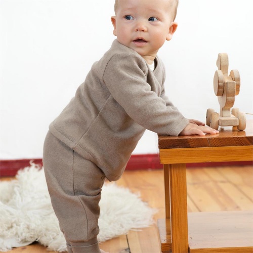 Soft Baby Trousers in Organic Brushed Cotton Terry Soft Baby Trousers in Organic Brushed Cotton Terry