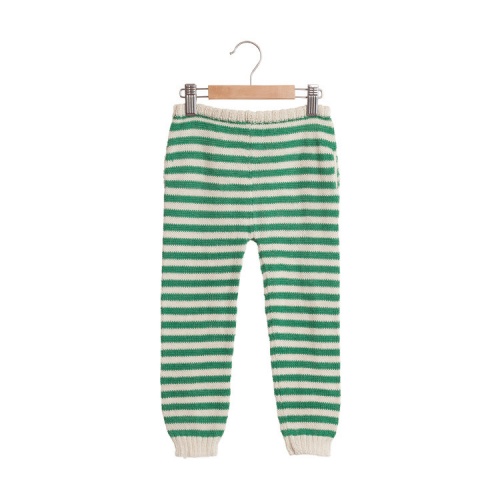 Striped Baby Trousers in Soft Baby Alpaca Striped Baby Trousers in Soft Baby Alpaca