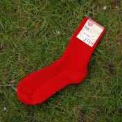 1-pair Red Basic Thick knit Wool Socks 1-pair Red Basic Thick knit Wool Socks