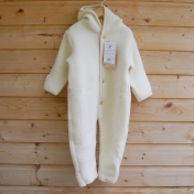 Merino Wool Fleece Snugglesuit / Pramsuit by Engel