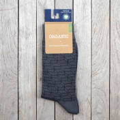 Men\'s Geometric Design Socks in Organic Cotton