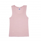 Child\'s Sleeveless Vest in Organic Cotton, Merino Wool & Silk