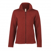 Fitted Merino Wool Zip Fleece Jacket for Women