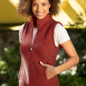 Women's Fitted Merino Wool Fleece Bodywarmer