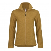 Fitted Merino Wool Zip Fleece Jacket for Women