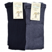 Women's Ribbed Tights in Organic Cotton