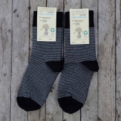2-Pack Adult Stripy Socks in Organic Cotton