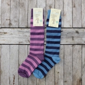 Children's Knee Length Socks in Organic Wool and Cotton