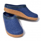 Felted Wool Slipper with Cork & Latex Sole