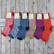 Children\'s Starry Fair-Isle Socks in Organic Wool