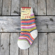 Children\'s Stripy Organic Wool Terry Socks