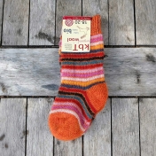 Children\'s Stripy Organic Wool Terry Socks