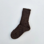 Rustic chunky children\'s socks in un-treated wool