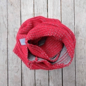 Knitted Loop Scarf in Organic Merino Wool