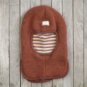 Balaclava Storm Hat in Wool Fleece with Organic Cotton Lining