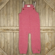 Dungarees in Soft Virgin Wool with Woven Straps