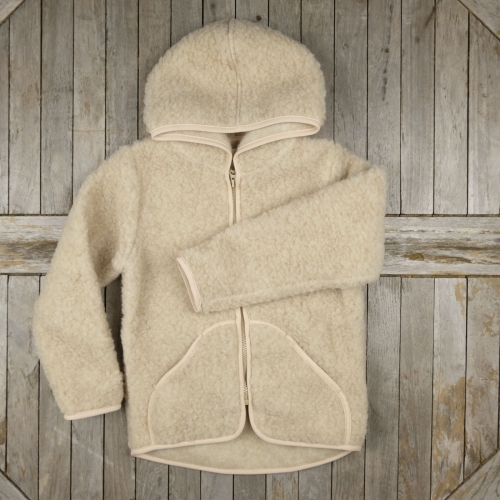 Children's Wool Fleece Hooded Mody Jacket