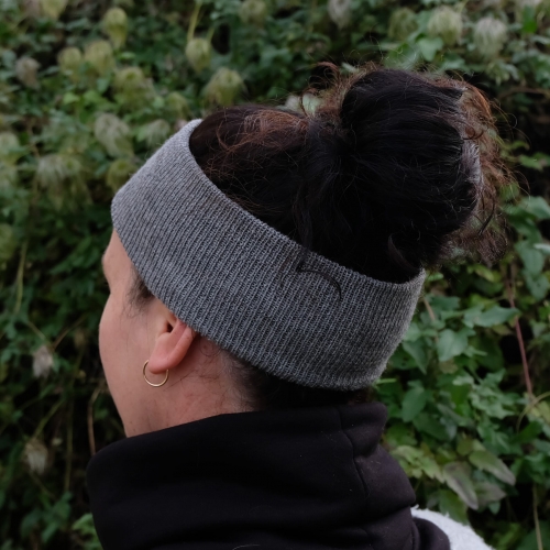 Women's Ribbed Headband in Pure Baby Alpaca