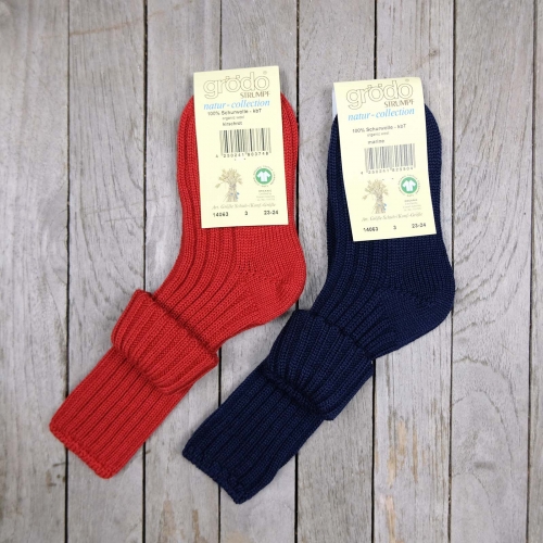 Organic Wool Roll-Top Children's Socks