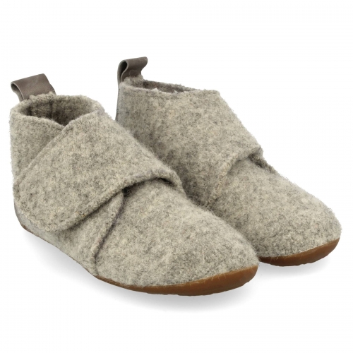 Boiled Wool Children's Bello Slipper with Rubber Sole