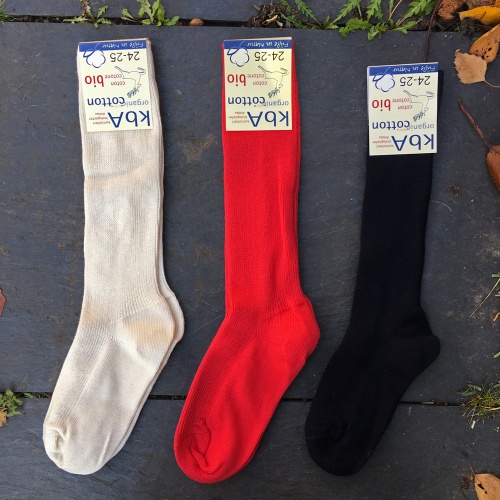 2-Pack Knee-High Socks in Pure Organic Cotton