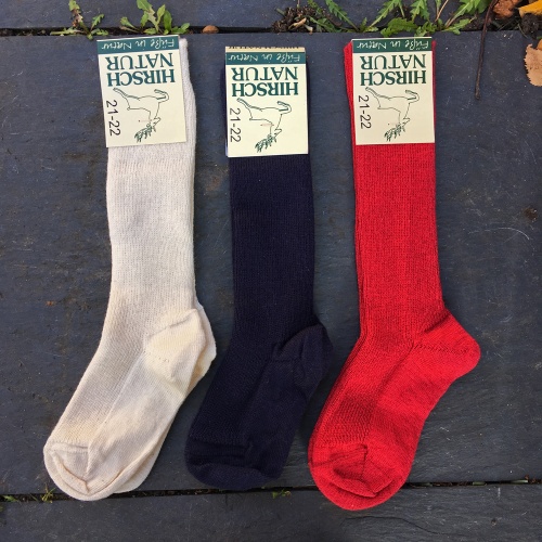 2-Pack Organic Knee-High Socks in Wool & Cotton