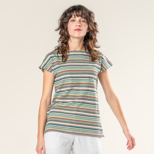 Women's Reka T-Shirt in Organic Cotton and Linen