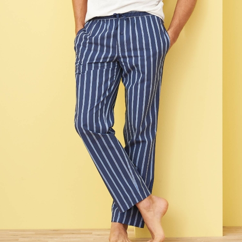 Men's Classic Striped Pyjama Bottoms in Organic Cotton