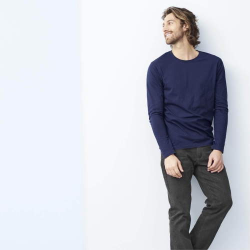 Men's Long-Sleeved Shirt in Organic Cotton