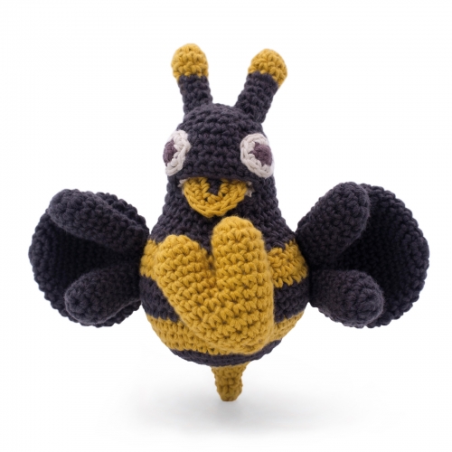 Mireille Vibrating Hand Crocheted Bee