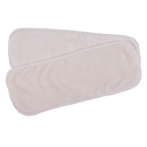 2-Pack Absorbent Cloth Nappy Inserts in Organic Cotton Terry